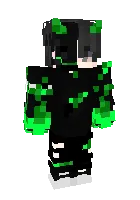 Green Demon Boy — Minecraft skin, rasm 1