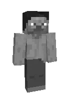 Stiv oq-qora — Minecraft skin, rasm 1