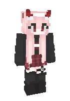 red eyed devil girl — Minecraft skin, rasm 1