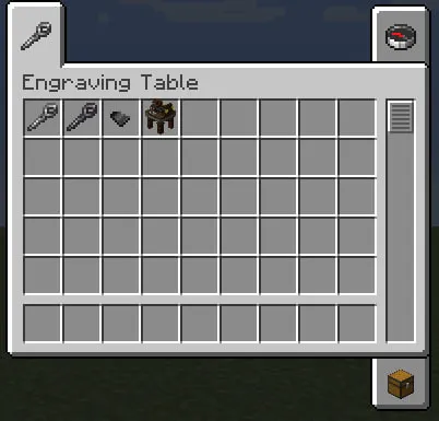 Engraving Table — Minecraft mod, rasm 3