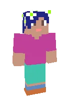 Mening 1-chi qizlar skinim — Minecraft skin, rasm 1