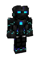 Temir odam Neon — Minecraft skin, rasm 1