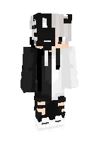 Qora-Oq Quyon Niqobi — Minecraft skin, rasm 1