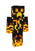 Olovli Creeper — Minecraft skin, rasm 1
