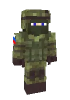 Rus Piyoda Askar — Minecraft skin, rasm 1