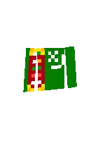 Turkmaniston bayrog'i — Minecraft skin, rasm 1