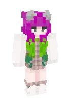 Pushti sochli mushuk — Minecraft skin, rasm 1