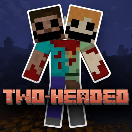 Two-Headed Steve And Alex — Minecraft mod, rasm 1