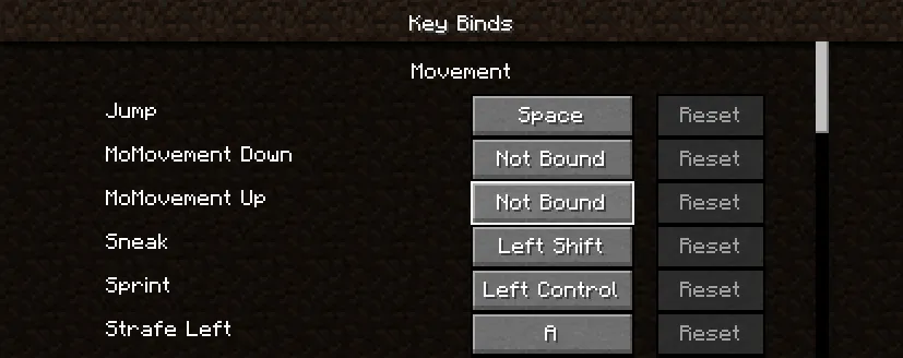 Mo-movement — Minecraft mod, rasm 2