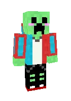 Kompot kiyimidagi Creeper — Minecraft skin, rasm 1