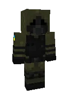 Qora Stalker — Minecraft skin, rasm 1