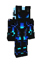 Moviy kiborg quyon — Minecraft skin, rasm 1