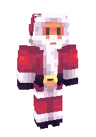Qizil burunli Qorbobo — Minecraft skin, rasm 1