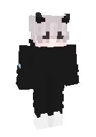 Qora kiyimdagi bola — Minecraft skin, rasm 1