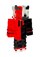 Qizil-qora — Minecraft skin, rasm 1