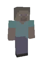 Oqarib qolgan Stiv — Minecraft skin, rasm 1