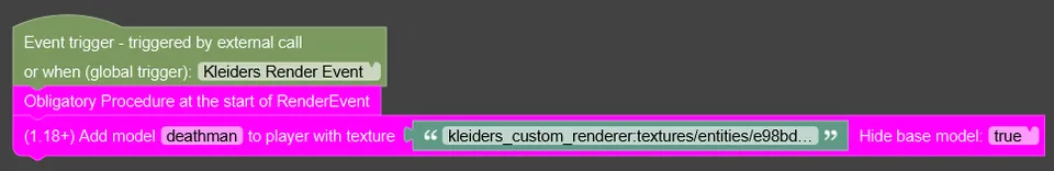 Kleiders Custom Renderer API — Minecraft mod, rasm 4