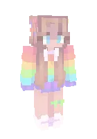 Kamalak qiz bola skini — Minecraft skin, rasm 1