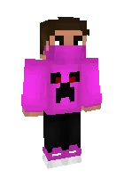 Pushti koftadagi yigit — Minecraft skin, rasm 1