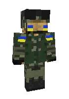 Ukrainaga shon-sharaflar!!! — Minecraft skin, rasm 1