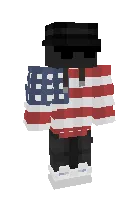 Amerika ehtiros malikasi — Minecraft skin, rasm 1