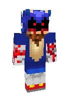 Sonic.EXE — Minecraft skin, rasm 1