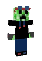 Modadagi kriper — Minecraft skin, rasm 1