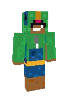 Leon Brawl Stars — Minecraft skin, rasm 1