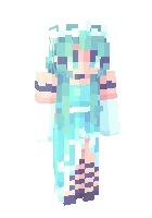 Okean qirolichasi — Minecraft skin, rasm 1