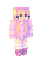 Rang-barang qiz — Minecraft skin, rasm 1