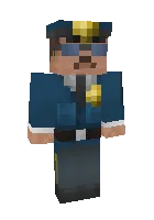 Ko'zoynakli politsiyachi — Minecraft skin, rasm 1