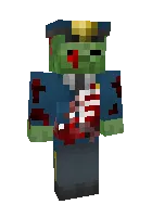 Zombi-politsiyachi — Minecraft skin, rasm 1