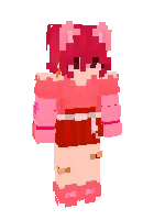 Pushti yoqimli qiz — Minecraft skin, rasm 1