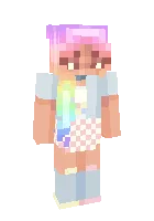 Rang-barang qiz — Minecraft skin, rasm 1