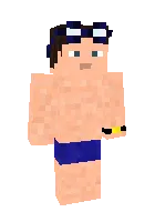 GubonKraft-ichki kiyimda — Minecraft skin, rasm 1