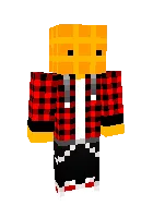 Men vafli yeyishni yaxshi ko'raman =) — Minecraft skin, rasm 1