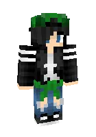 Yashil kepka — Minecraft skin, rasm 1