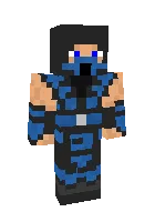 sub-Zero — Minecraft skin, rasm 1