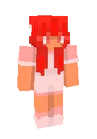 Qizil qizaloq — Minecraft skin, rasm 1