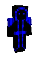 Ko'k jodugar — Minecraft skin, rasm 1