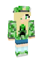 Kriper Xotini — Minecraft skin, rasm 1