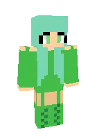 Kriper Qizi — Minecraft skin, rasm 1