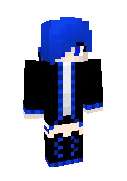 ko'k qiz — Minecraft skin, rasm 1