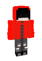 qizil yomg'irpushti — Minecraft skin, rasm 1