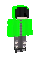 yashil yomg'irpushti — Minecraft skin, rasm 1