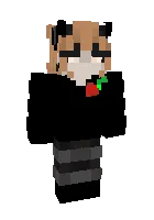 Qora kiyimdagi qiz — Minecraft skin, rasm 1
