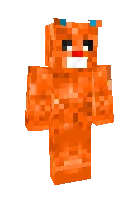 Apelsin rangli ayiq — Minecraft skin, rasm 1