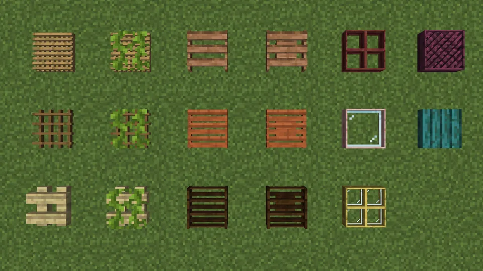 Covers to decorate your buildings — Minecraft mod, rasm 2