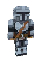 Mandalorian — Minecraft skin, rasm 1