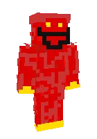Qizil Huggy Wuggy — Minecraft skin, rasm 1